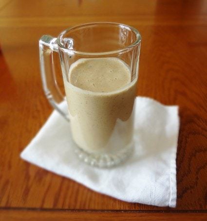 Indulge your sweet tooth and get some protein, too, with a Butter Pecan Protein Shake. This protein shake only tastes sinful: this is gluten free and dairy free! - @TheFitCookie #glutenfree #protein #dairyfree