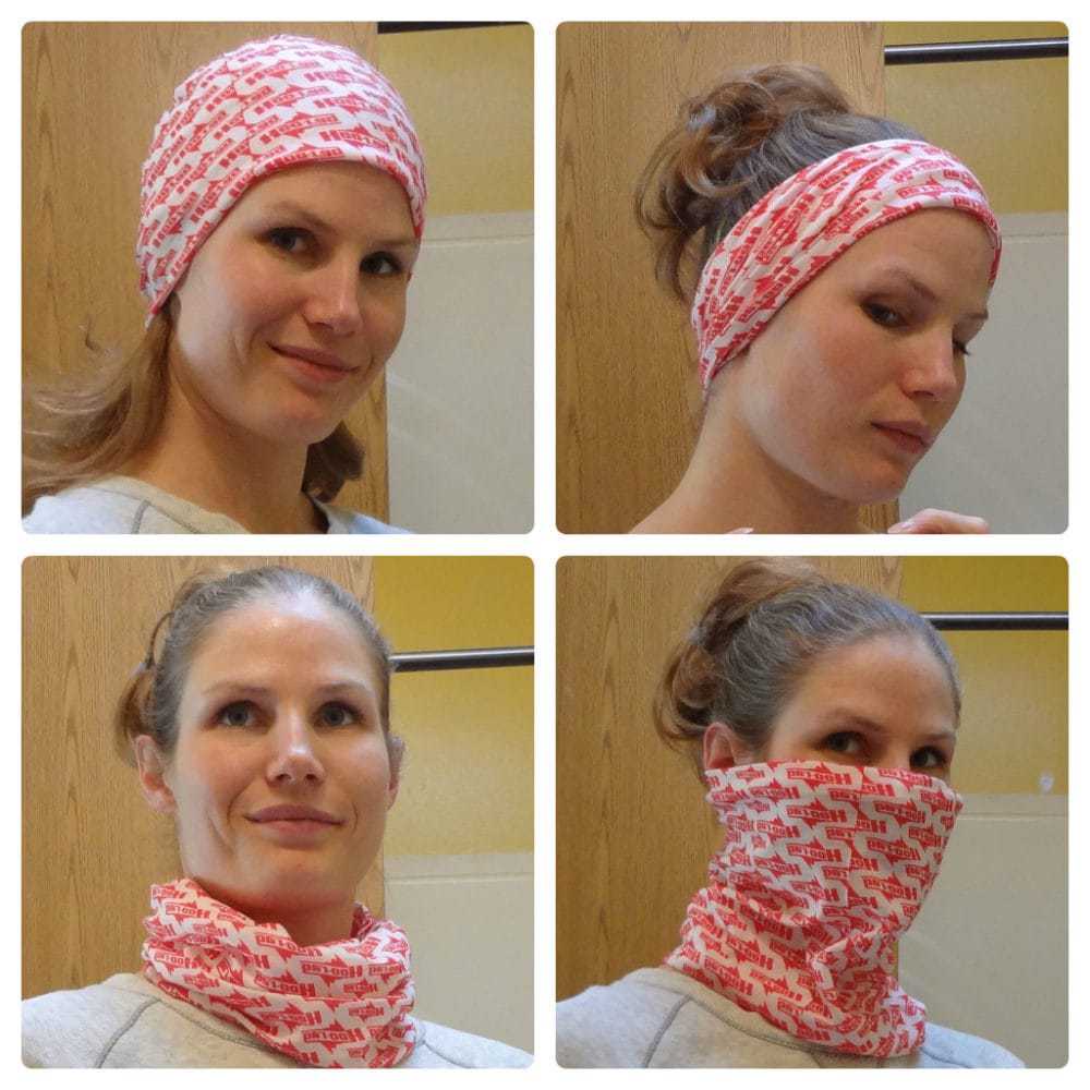 Different ways to wear a Hoo-rag 