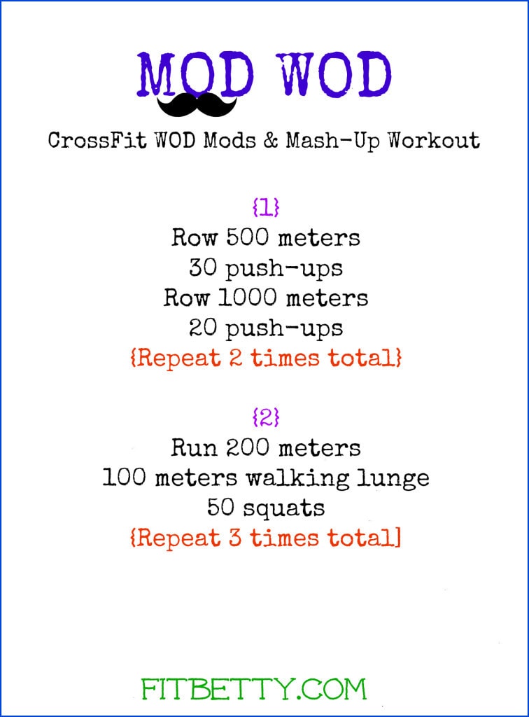 Mod Wod Workout: Modified CrossFit Mashup - @Fit_Betty #workout #fitness