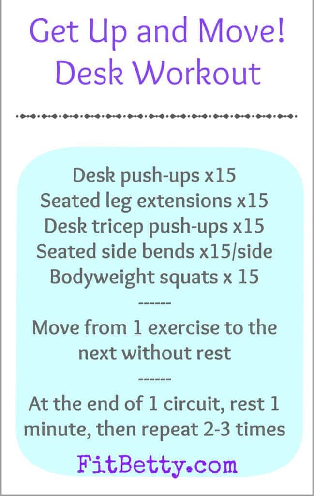 Get Up and Move! Desk Workout 
