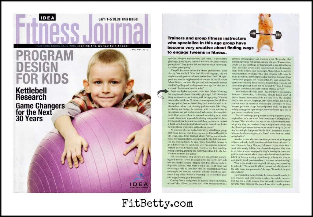 IDEA Fitness Journal Article - FitBetty.com