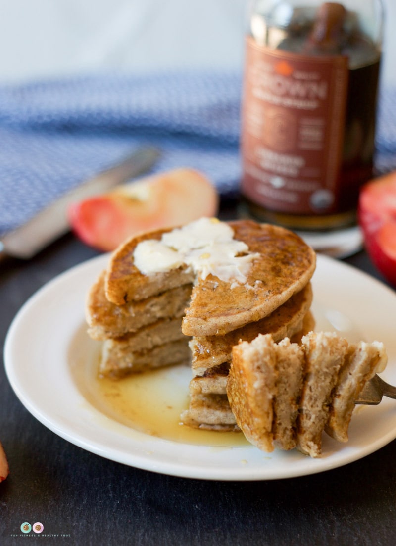 Gluten Free Apple Cider Pancakes (Vegan) • The Fit Cookie