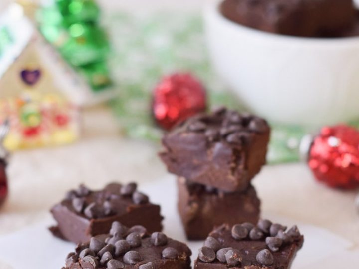 Image for Easy Dairy Free Dark Chocolate Fudge (Paleo)