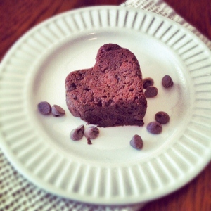 Black Forest Brownie Hearts - The Fit Cookie
