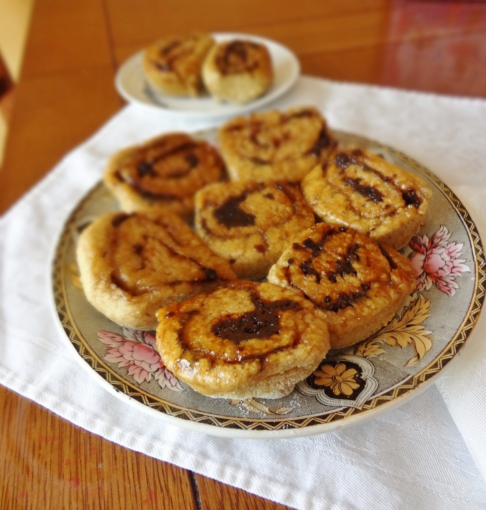 These Yeast-free Sticky Cinnamon Rolls are perfect for a weekend breakfast or brunch! They are whole grain, gluten free, dairy free, egg free, and yeast free - @TheFitCookie #glutenfree #dairyfree #yeastfree