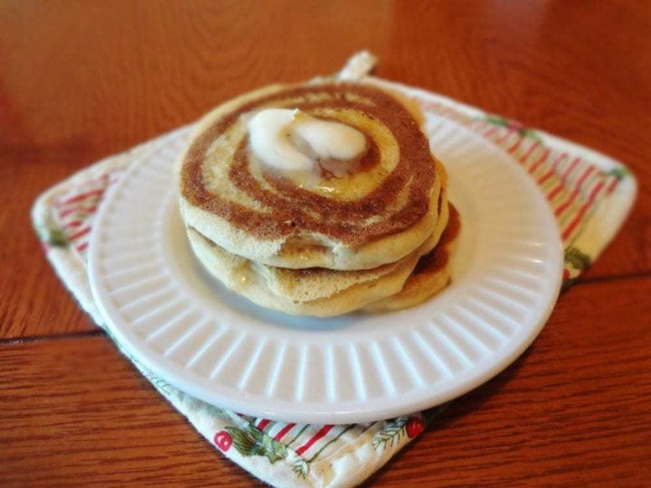Image for Gluten Free Cinnamon Roll Pancakes (Vegan)