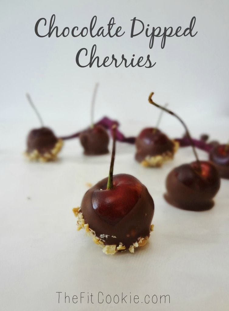 Chocolate Dipped Cherries - TheFitCookie.com