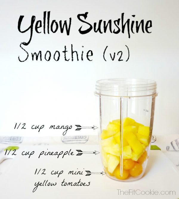 Drink the Rainbow: Yellow Sunshine Smoothie - TheFitCookie.com