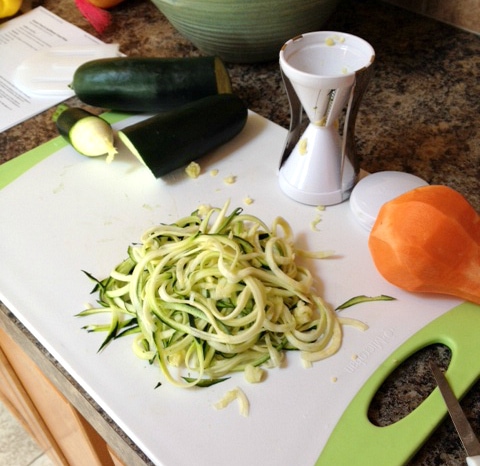 Got Zoodles (or Swoodles)? Veggetti Spiralizer Review - TheFitCookie.com