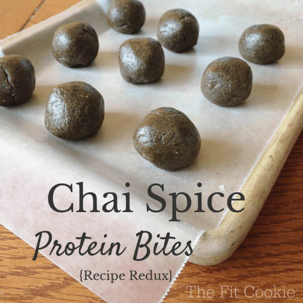 Chai Spice Protein Bites {Recipe Redux} - @TheFitCookie #reciperedux #paleo #nutfree