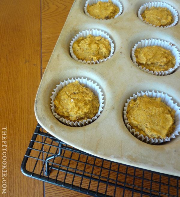 old photo of muffins in a stoneware muffin pan