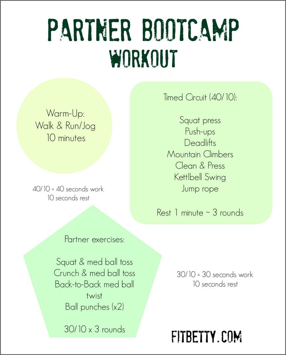 Get Fit with Friends! Partner BootCamp Workouts @Fit_Betty #fitness #workouts #fitfluential 