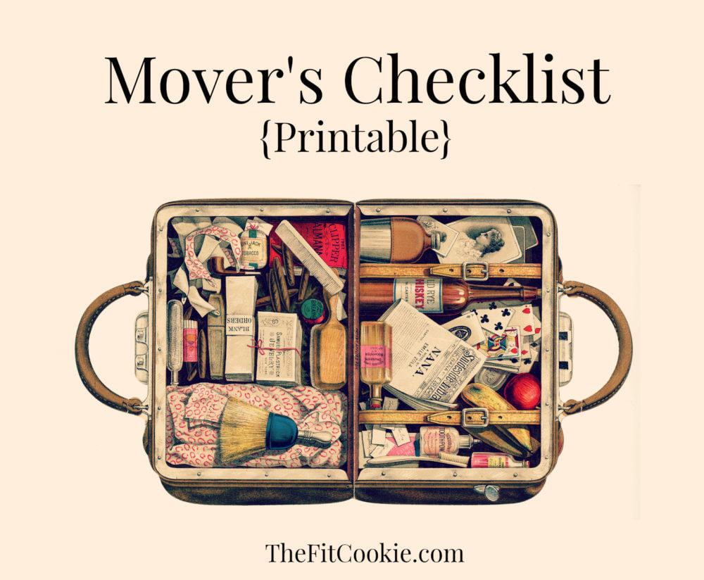 Printable Moving Checklist and Packing Tips - @TheFitCookie #home #printable 