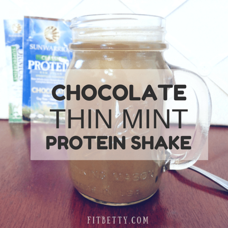 Chocolate Thin Mint Protein Shake • The Fit Cookie