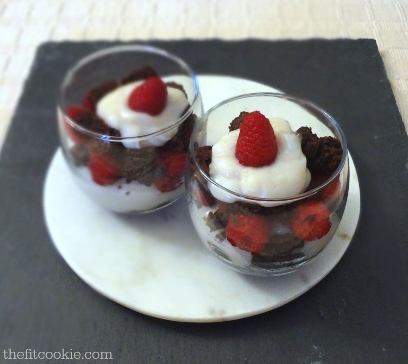 Brownie Berry Trifle {Recipe ReDux} - @TheFitCookie #glutenfree #reciperedux #vegan