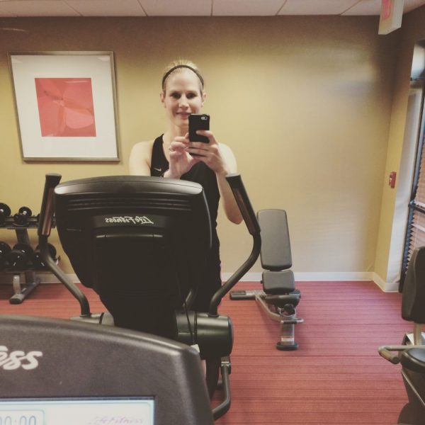 Still want to stay active while on vacation or traveling? Here are two great workouts you can do at your hotel: a Tabata vacation workout and a hotel gym workout | thefitcookie.com #travel #fitness #vacationfitness