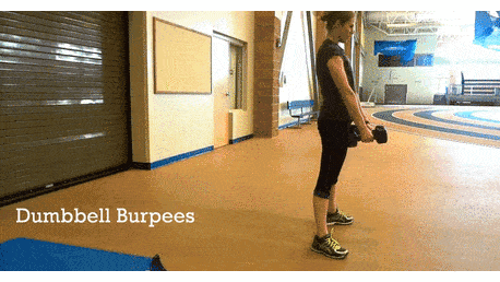 Dumbbell Burpees - HIIT the Weights Workout #2 - @TheFitCookie #workout #fitness #fitfluential 