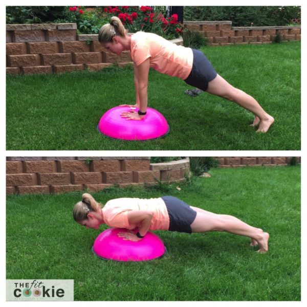 4 Essential BOSU core exercises - @TheFitCookie @BOSUFitness @FitApproach #sponsored #sweatpink #exercise #fitness #BOSUstrong