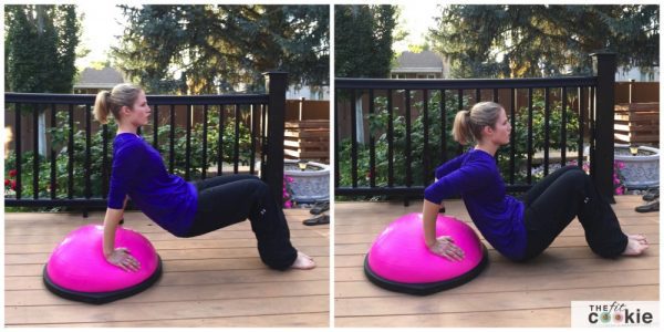 6 BOSU Strength and Stretch Exercises - #ad #BOSUstrong @bosufitness #fitness #sweatpink @FitApproach 