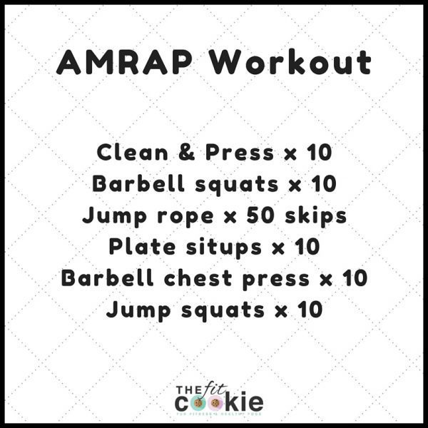 25-minute AMRAP Workout - #workout #fitness #amrap @thefitcookie #fitluential #sweatpink 
