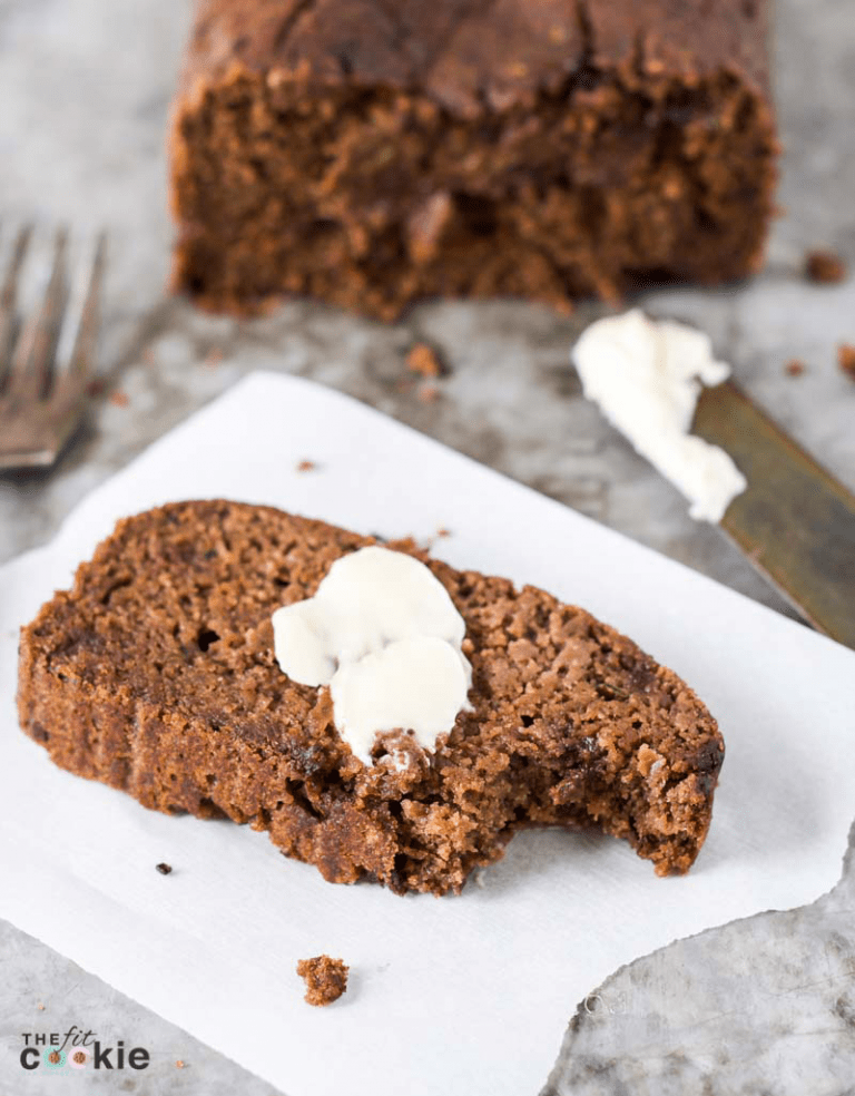 Gluten Free Chocolate Zucchini Bread (Vegan) • The Fit Cookie