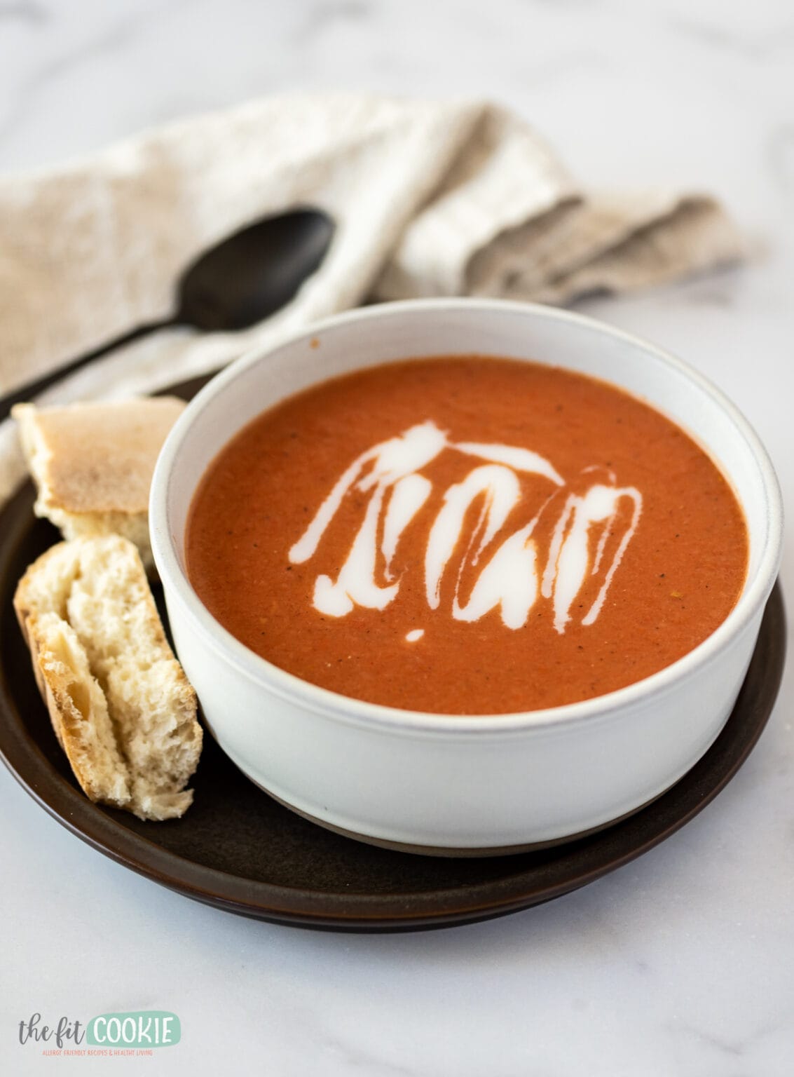 Dairy Free Creamy Tomato Soup (Paleo) • The Fit Cookie
