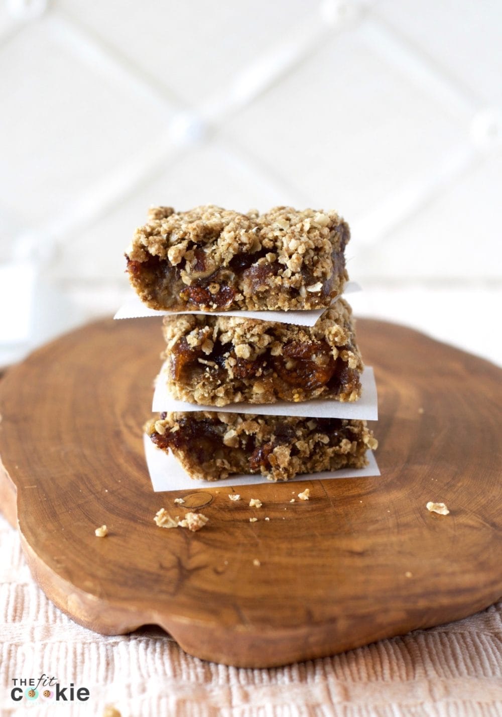 Golden Berry Date Bars are a delicious snack and dessert that's a bit lower in sugar than some traditional date bars, plus these are gluten free, vegan, and peanut free!  - @thefitcookie #glutenfree #vegan #recipe 