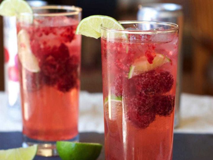 Image for Raspberry Lime Sparkling Mocktail (Low Carb)