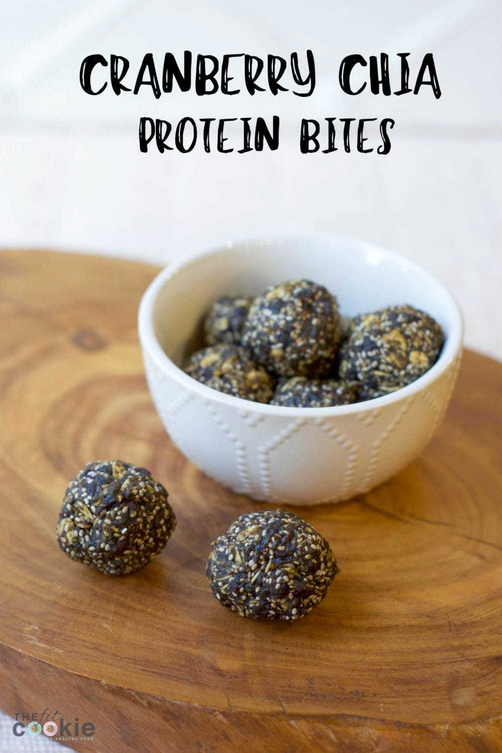 Take these protein-packed Cranberry Chia Protein Bites on your next adventure, or just pack them in your lunch! They are gluten free and vegan - @thefitcookie #ad #SummerStrong #FuelYourAwesomeness #vegan #Sweatpink