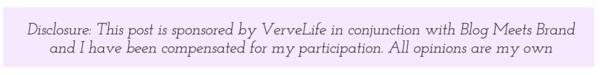 Disclosure: this runner's warm-up post is sponsored by VerveLife and Blog Meets Brand