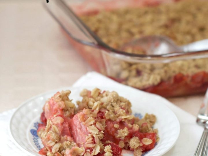 Image for Gluten-free Strawberry Rhubarb Crisp (Vegan)
