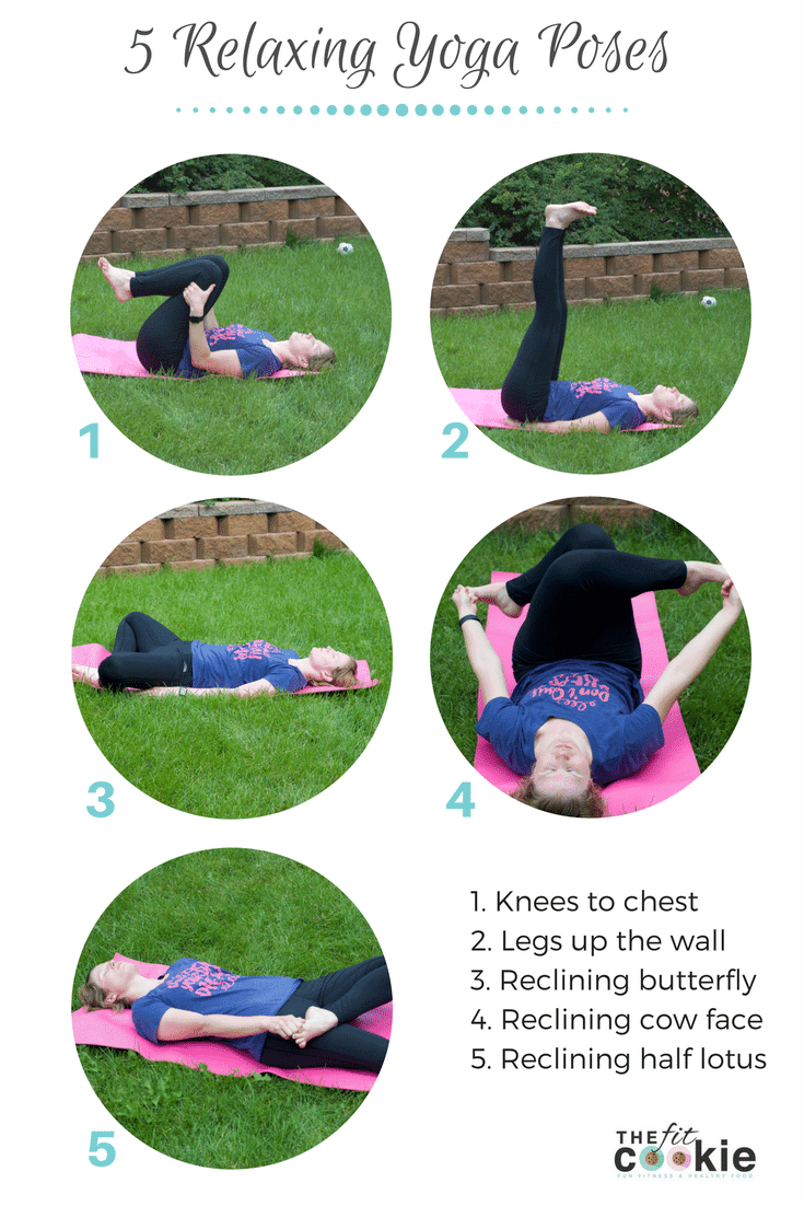 5 Relaxing Yoga Poses to Reduce Stress - @thefitcookie #ad #inSpire #yoga