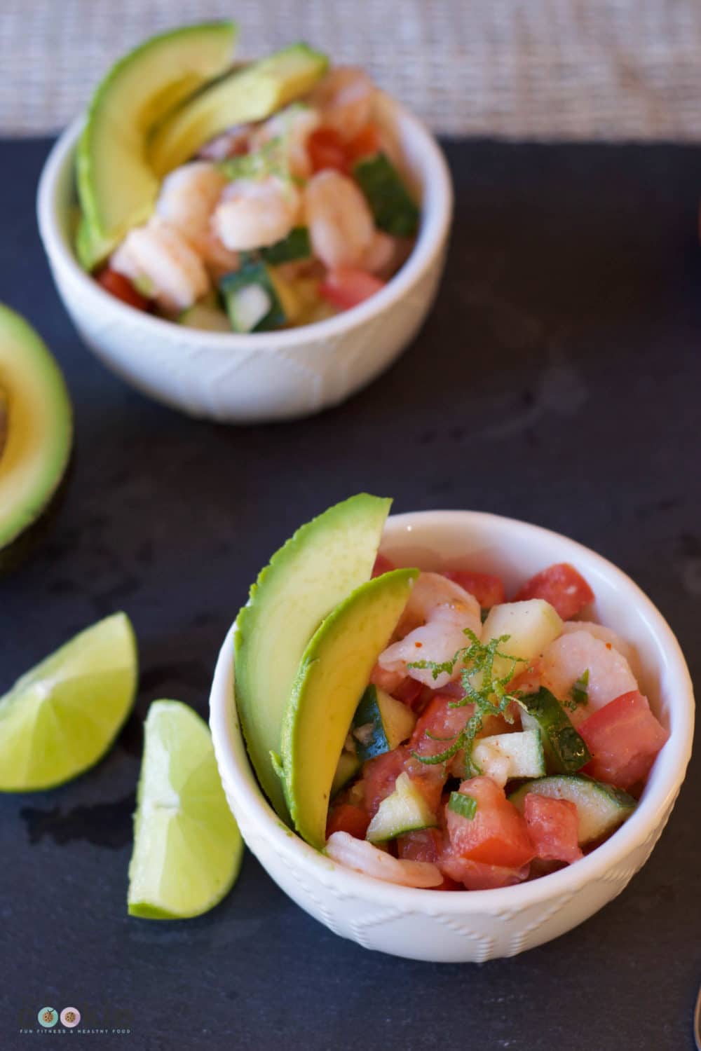 Easy Shrimp Ceviche (Recipe Redux) - @thefitcookie #paleo #thereciperedux #salad