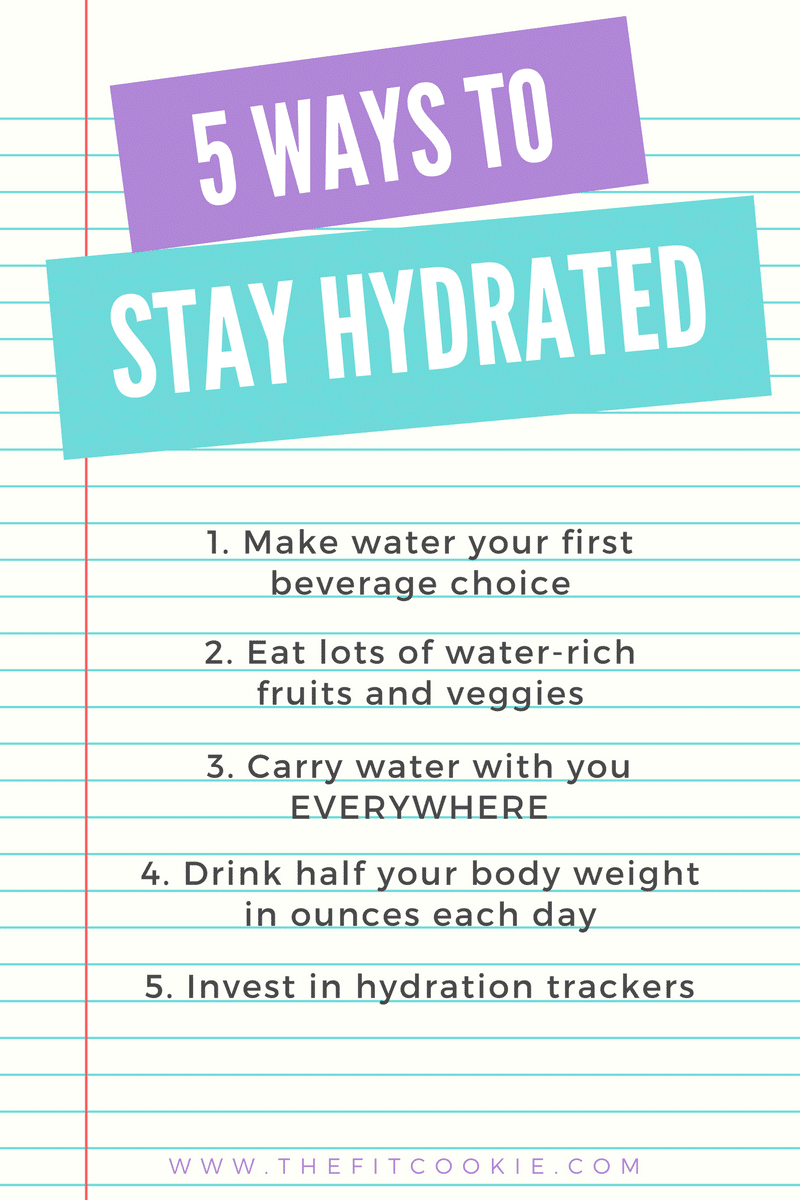 5 ways to beat dehydration - @thefitcookie #nutrition #health 