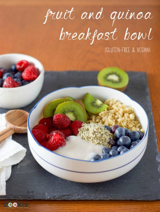 Fruit and Quinoa Breakfast Power Bowl (Dairy Free) • The Fit Cookie