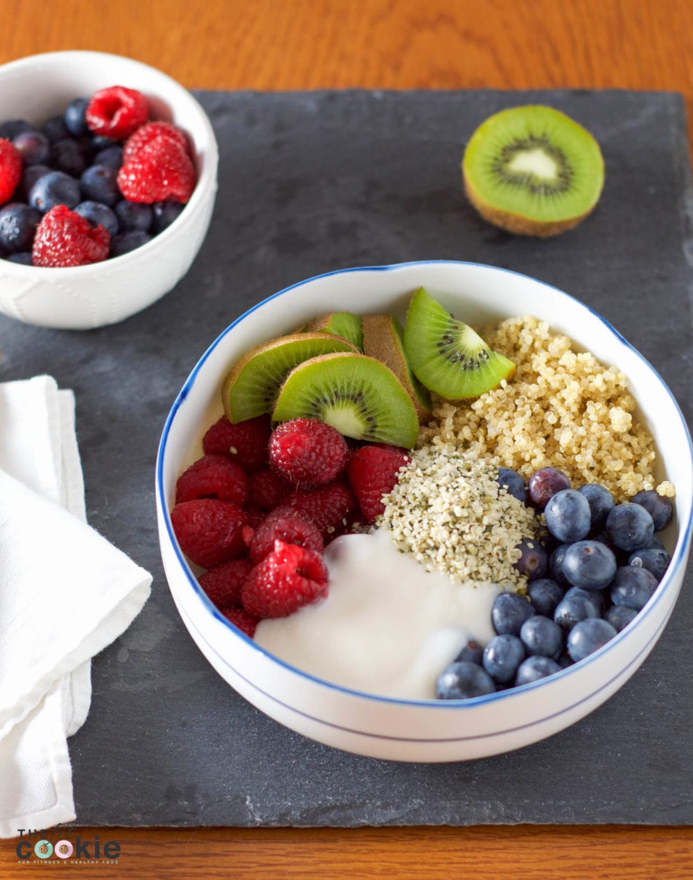 Start your morning right with this easy Fruit and Quinoa Breakfast Power Bowl (Recipe Redux) - @TheFitCookie #thereciperedux #vegan #glutenfree