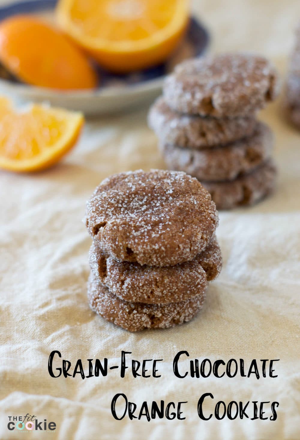 Grain-Free Chocolate Orange Cookies (#GrainFree & #Vegan) - @TheFitCookie #thereciperedux 