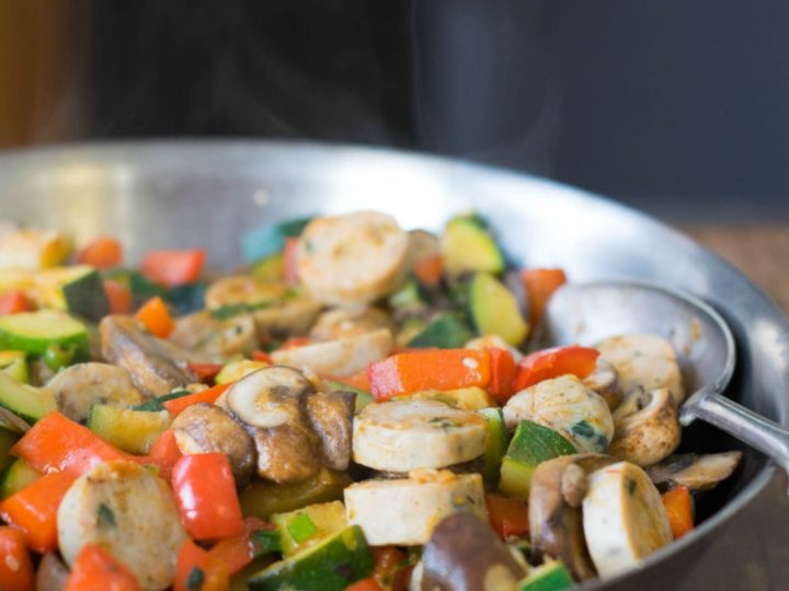Image for 30-Minute Dinner: Easy Sausage and Vegetable Sauté