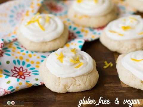 Image for Gluten Free Frosted Lemon Cookies (Vegan)
