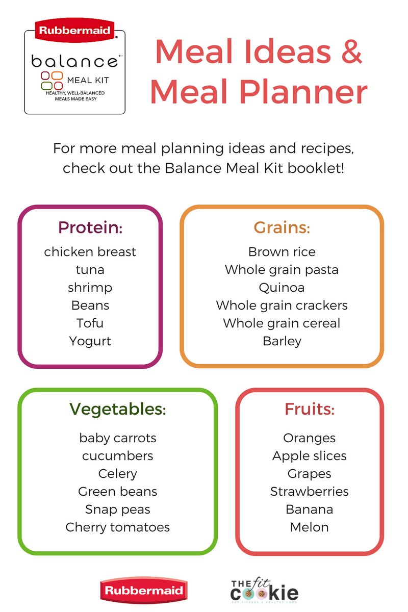 Make healthy meal planning easier with this free meal planner! Sponsored by @Rubbermaid #BalancedBites