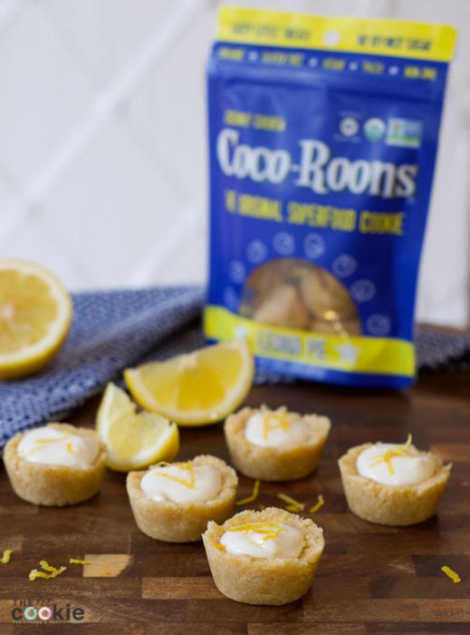 If you're craving something sweet but healthy and easy to make, you've come to the right place. These Mini No-Bake Lemon Tarts are gluten free, vegan, super easy to make (takes less than 10 minutes!), plus they are healthy enough to have one or two at breakfast! - #AD @TheFitCookie #CocoRoonsAtWalmart #Pmedia