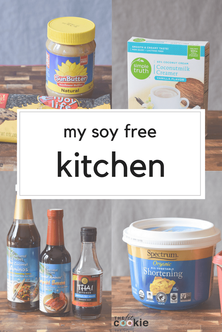 If you're struggling with soy allergies or food allergies in general, finding great alternatives for traditional ingredients can be tough, but it can be done! Here are our favorite soy free cooking products that we use in our kitchen - @TheFitCookie #soyfree #foodallergies 