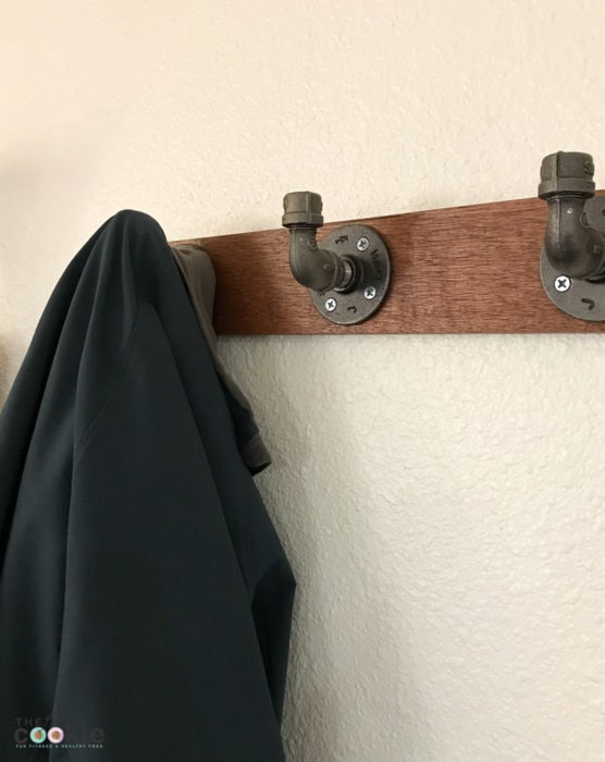 Looking for a fun home project you can tackle in a day or 2? See how we made a couple sets of rustic industrial wall hooks for our home! - @TheFitCookie #home #DIY #crafts