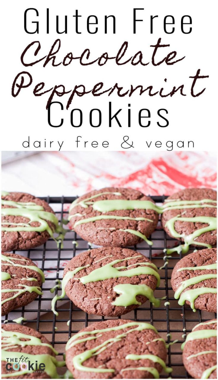 Gluten Free Chocolate Peppermint Cookies (Vegan) • The Fit Cookie