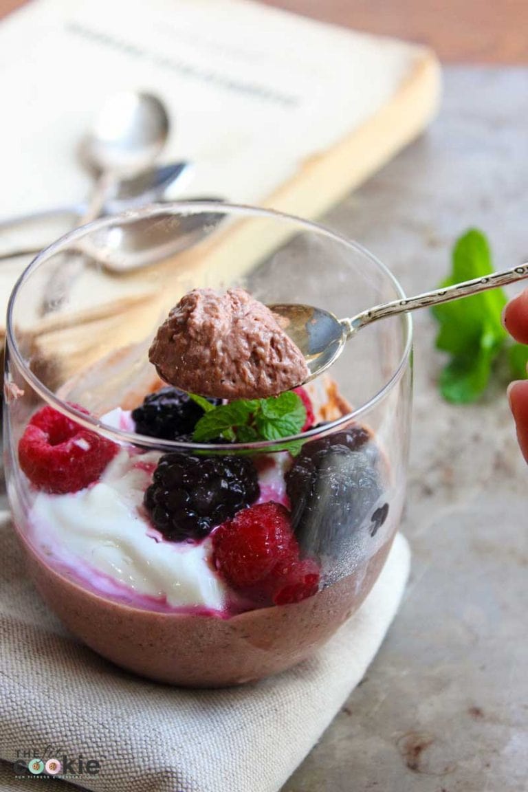 Healthy Chocolate Protein Mousse (Dairy Free) • The Fit Cookie