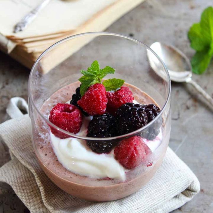 Healthy Chocolate Protein Mousse (Dairy Free) • The Fit Cookie
