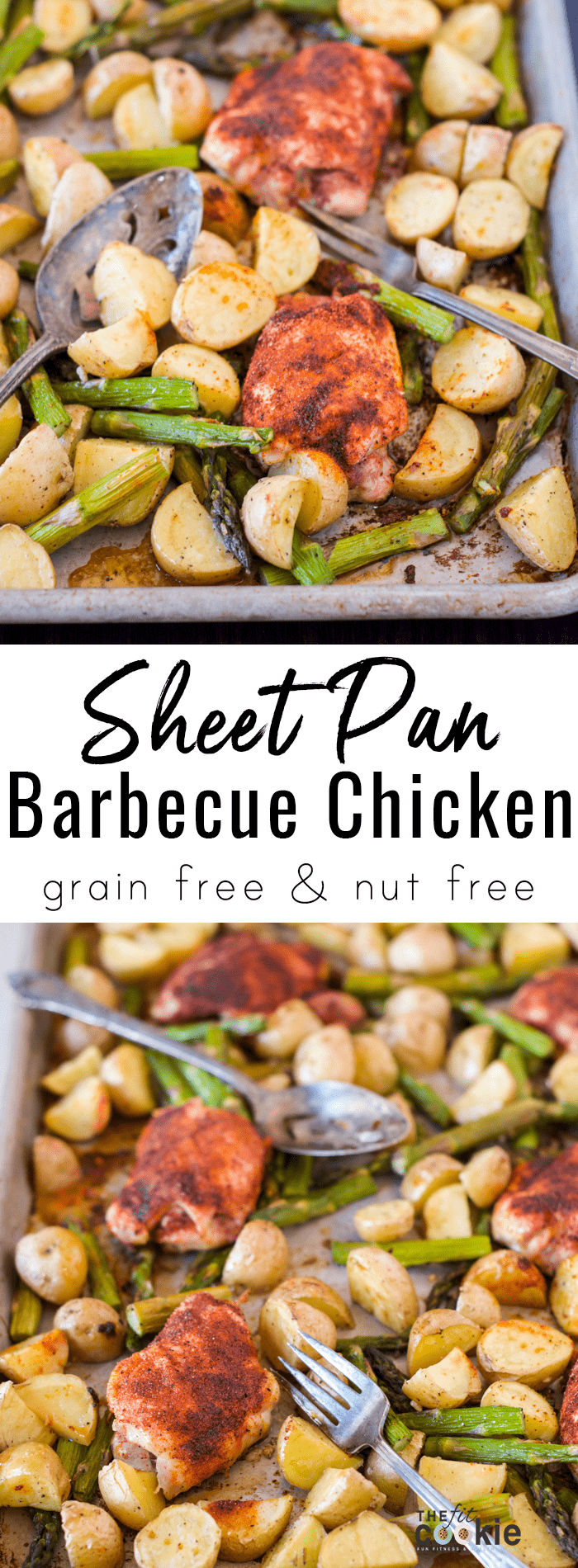 Sheet Pan Barbecue Chicken with Potatoes (Grain Free) • The Fit Cookie