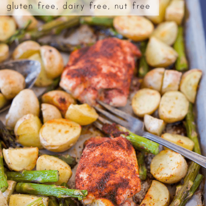 Sheet Pan Barbecue Chicken with Potatoes (Grain Free) • The Fit Cookie