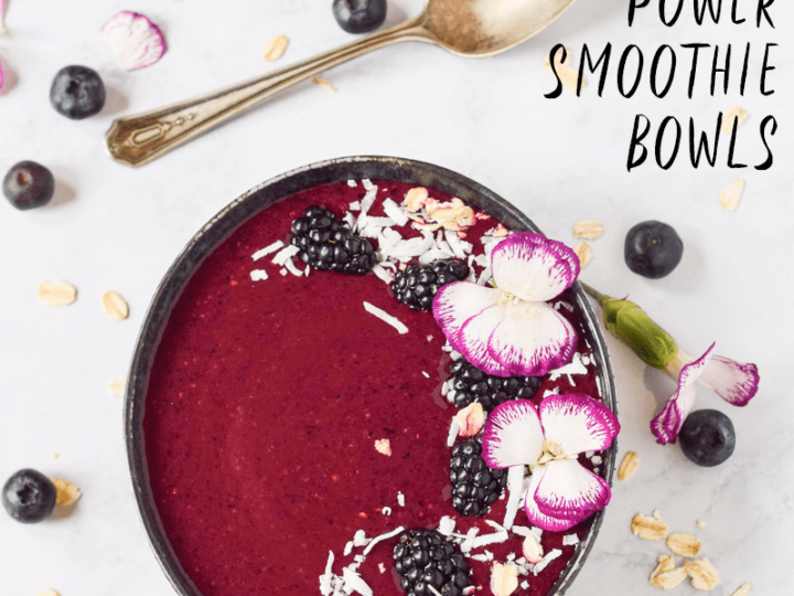 Image for Purple Power Smoothie Bowls (Paleo and Vegan)