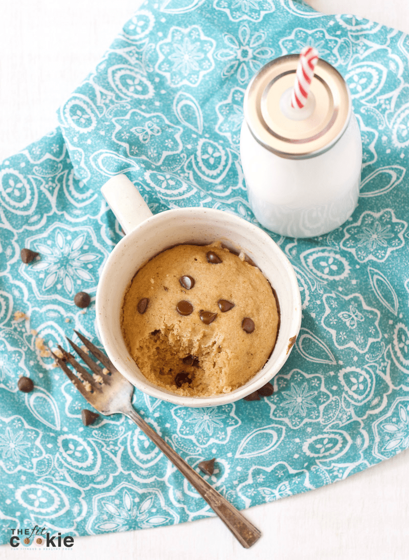Gluten Free Chocolate Chip Mug Cake (Vegan) • The Fit Cookie